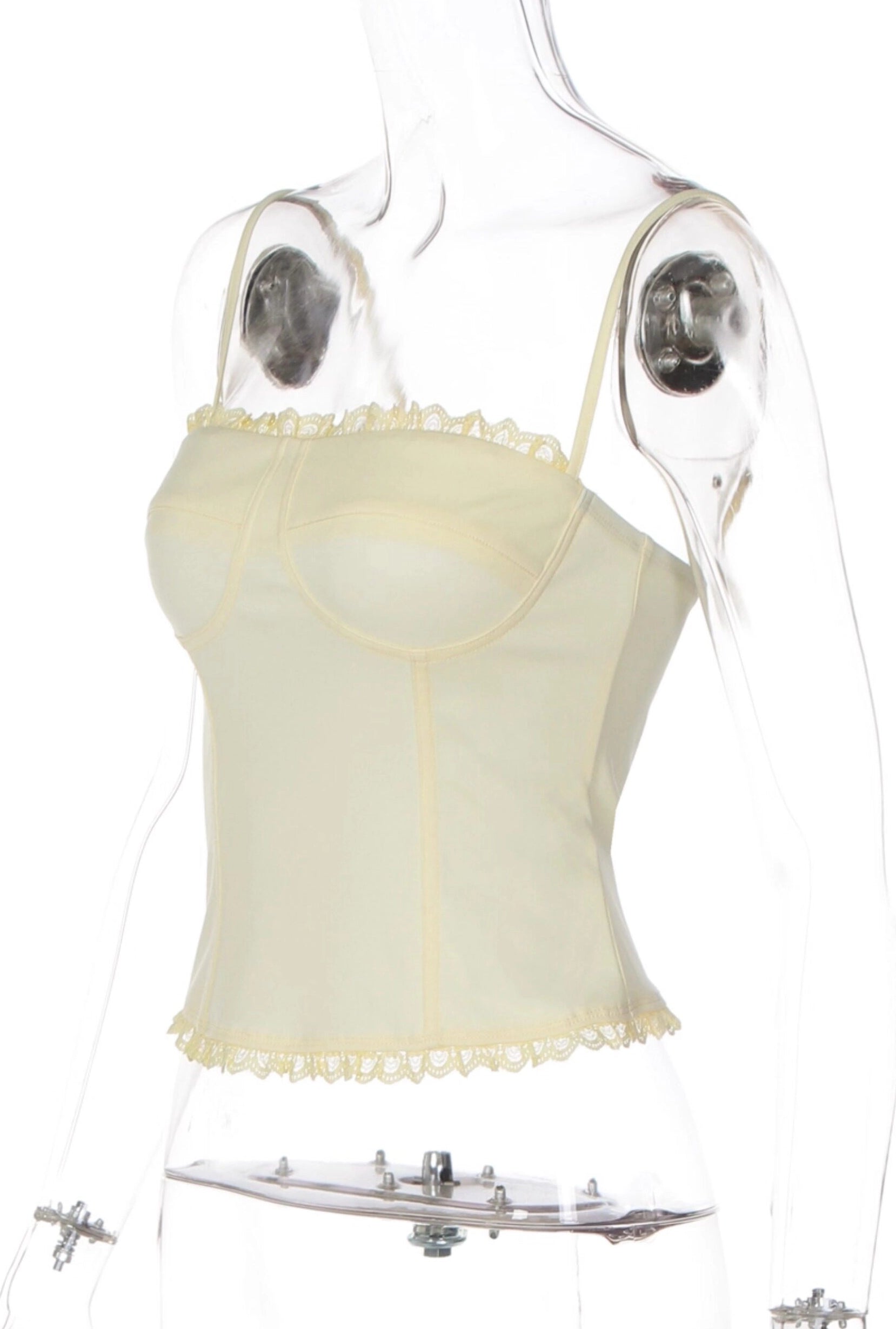 Lace Trim Patchwork Camisole [RVH8PDSL]