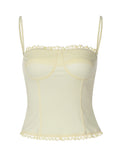 Lace Trim Patchwork Camisole [CNXR1KEG]