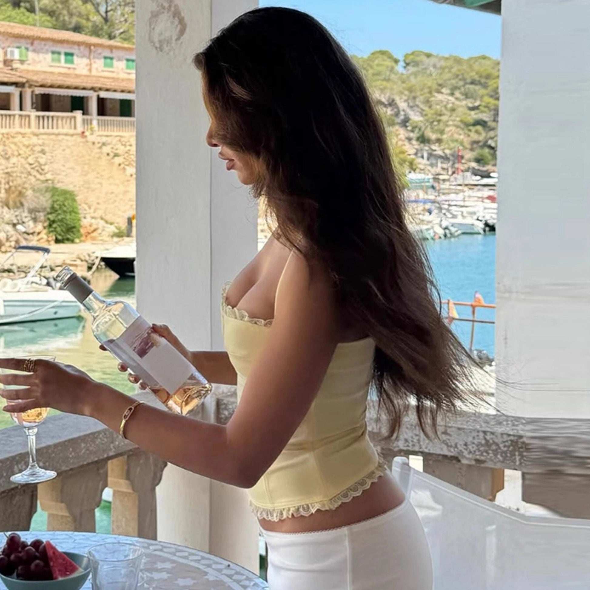 Lace Trim Patchwork Camisole [X3MPZ7G7]