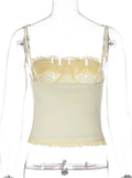 Lace Trim Patchwork Camisole [7ETQVE9N]