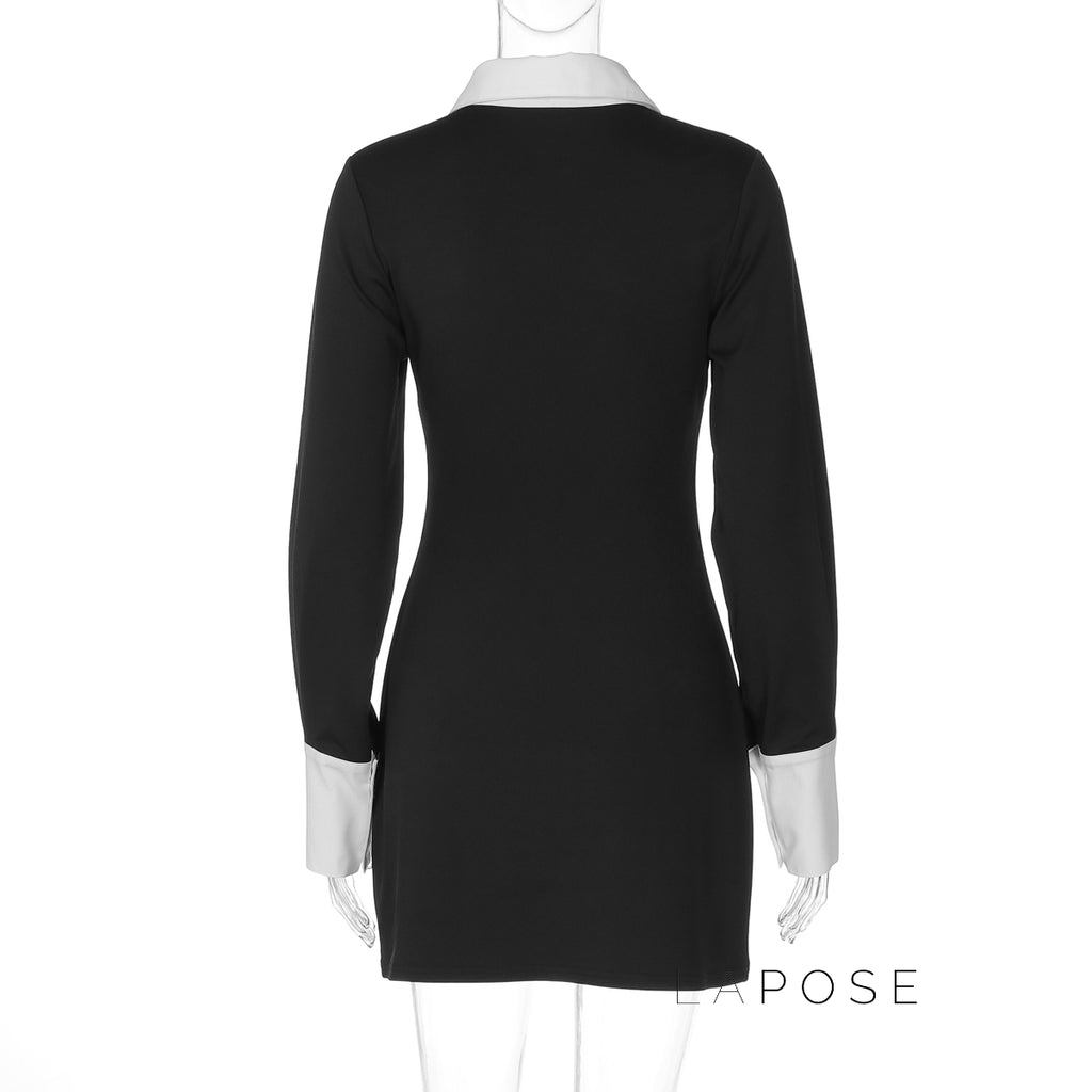 Lachlan Polo Collar A-Line Dress [IY5II1C8]