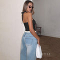 Lahna Halter Backless Crop Top [1LF2D00U]