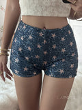 Laikynn Blue Sequin Shorts [HR2HGPUB]