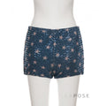 Laikynn Blue Sequin Shorts [P38P1EO4]