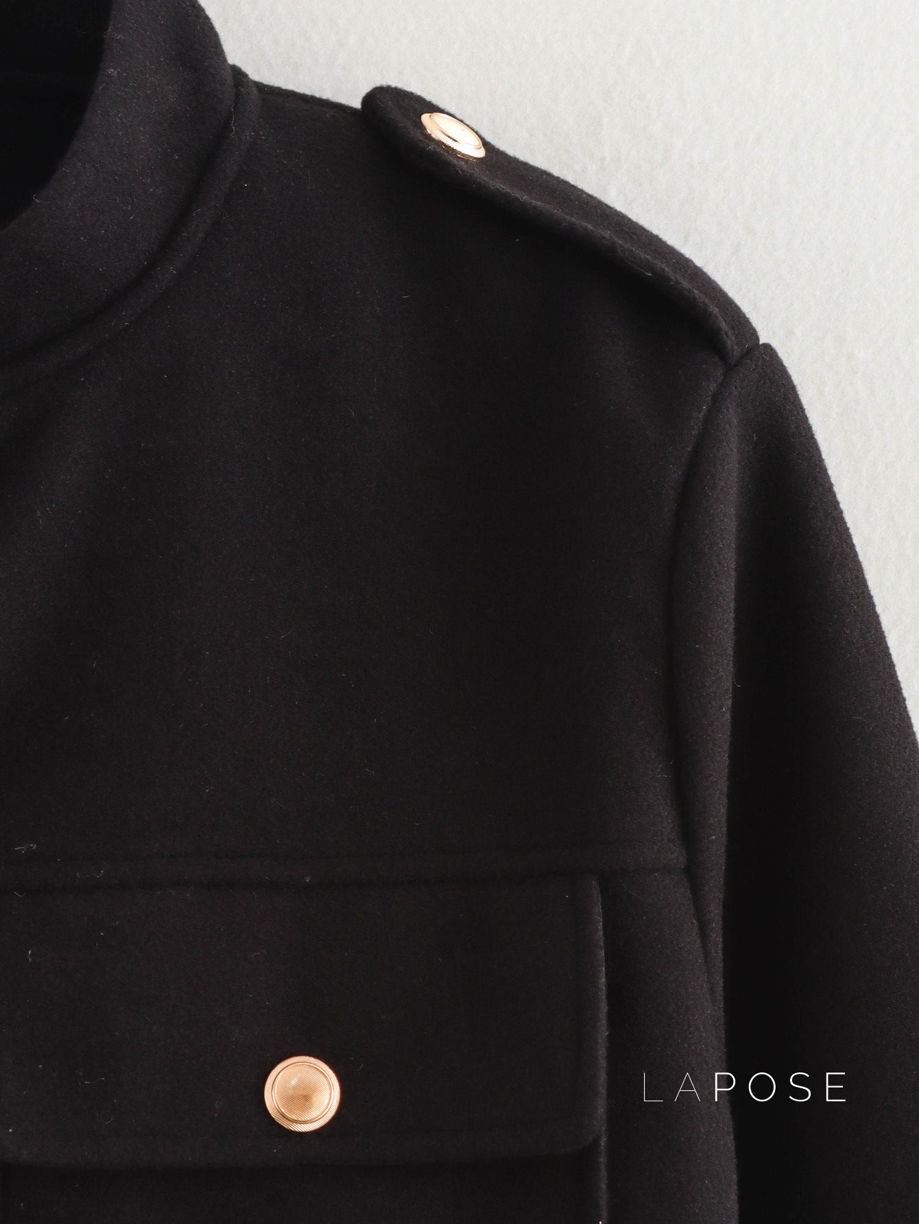 Lamar Cropped Stand Collar Jacket [PJ6N39ZU]