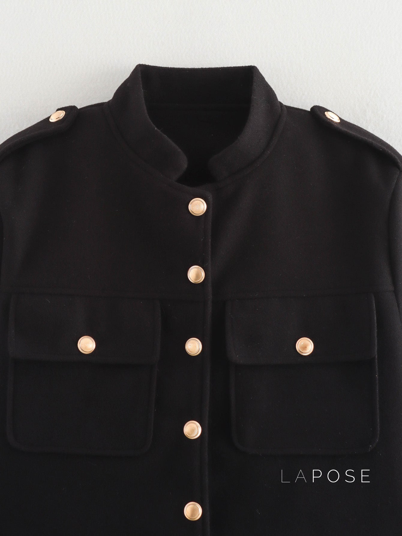 Lamar Cropped Stand Collar Jacket [QSFB1K3B]
