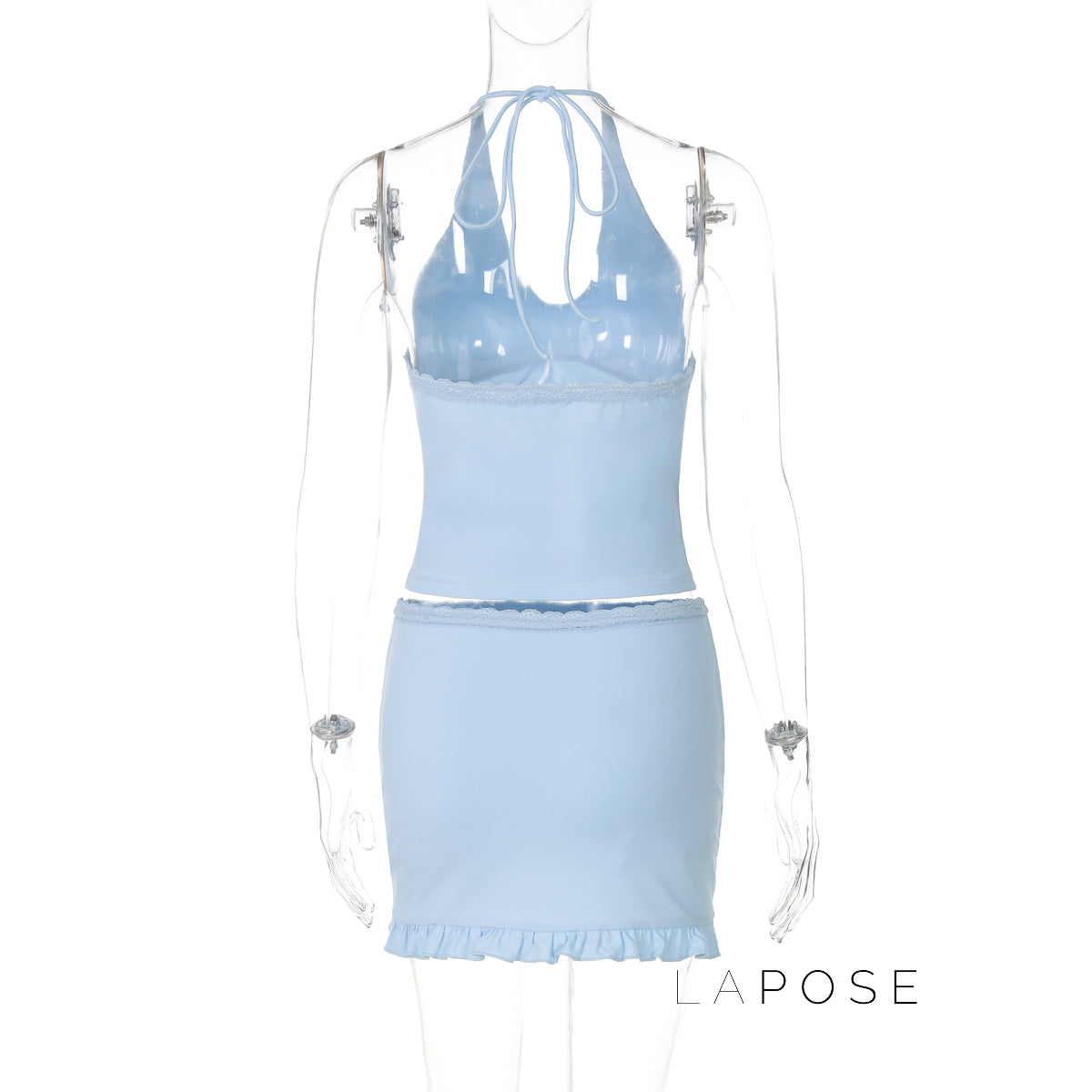 Lamar Lace Halter Mini Set [APC63CXU]