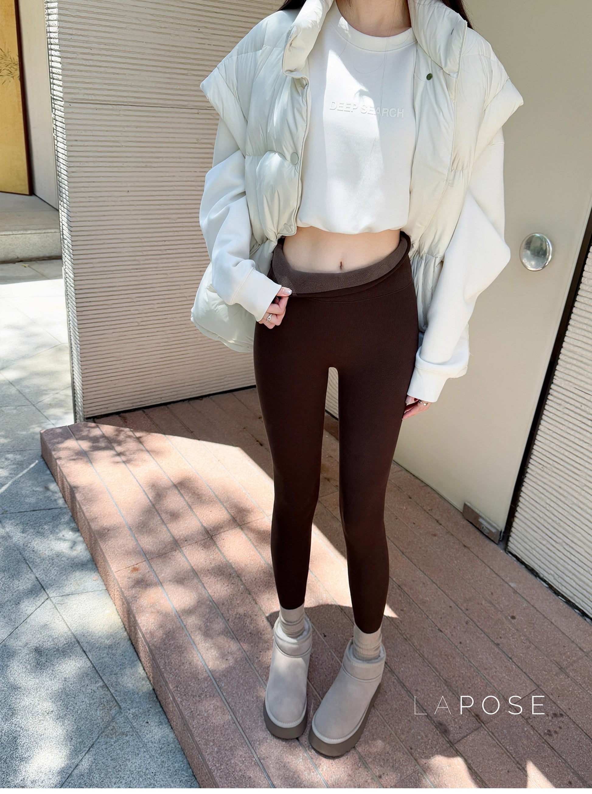 Lanie Ribbed Thermal Leggings [CMDYW6K5]