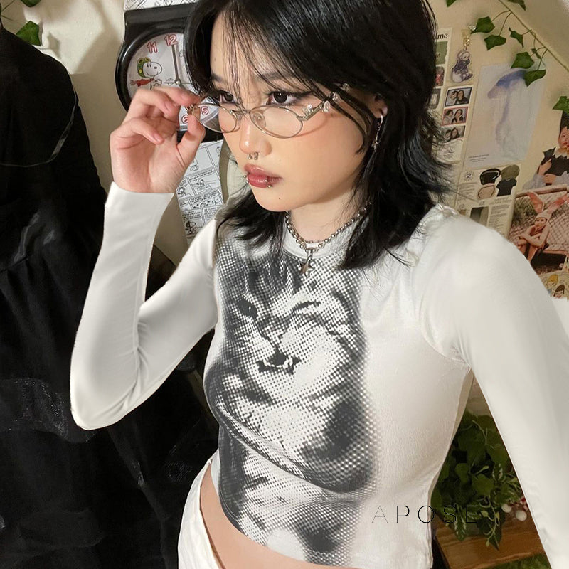 Laniya Graphic Cropped Tee [48GAUA8O]