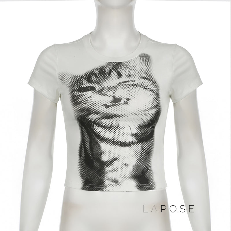 Laniya Graphic Cropped Tee [RX15GWU9]