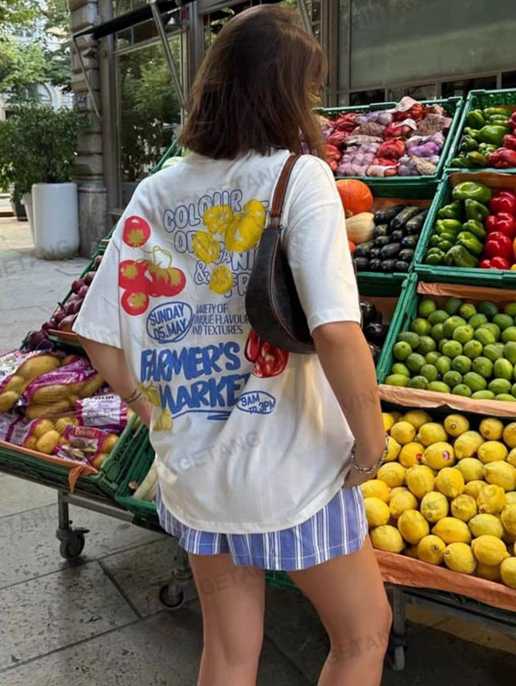 Lanora Vintage Doodle Graphic T-Shirt