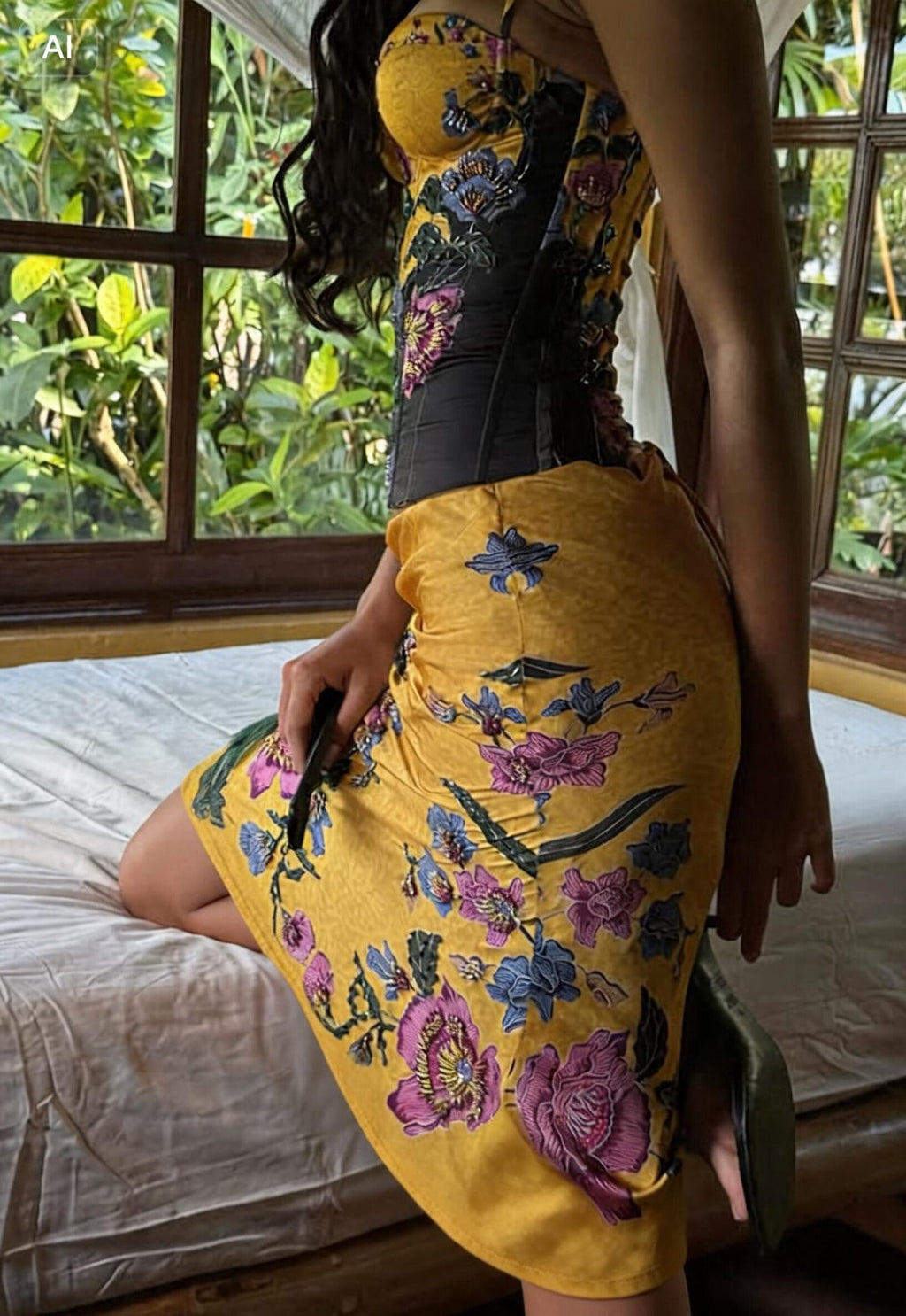Karleigh Floral Corset Matching Set - Product Image 12