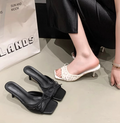 Larae Bow Mule Heels