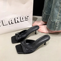 Larae Bow Mule Heels