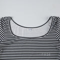 Lauren Striped Long Sleeve Crop Top [N0EAF7R3]