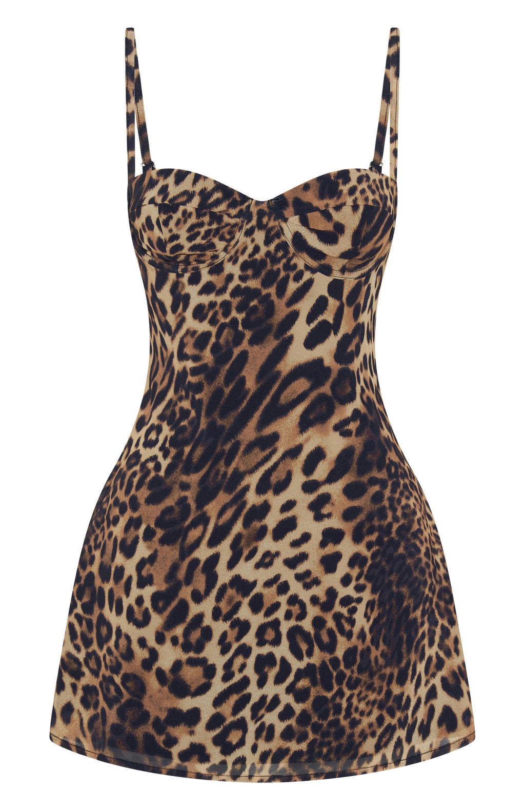 LaPose Lawson Leopard Underwire Mini Dress