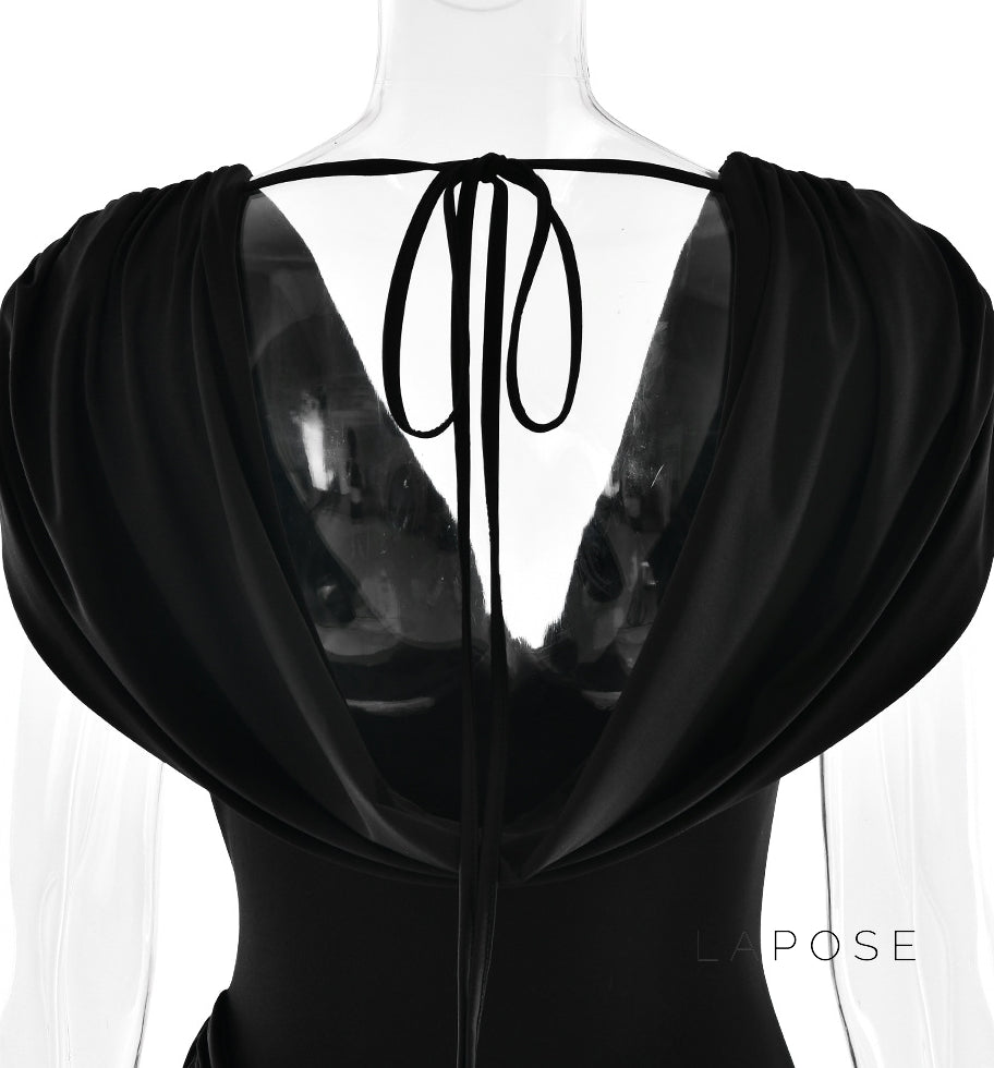 Layan Ruched Chain Mini Dress [Q17J2IZ4]