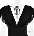 Layan Ruched Chain Mini Dress [FQCJJIA6]