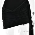 Layan Ruched Chain Mini Dress [F2EMRX4E]