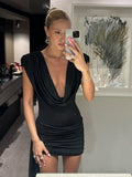 Layan Ruched Chain Mini Dress [5G8HHMYU]