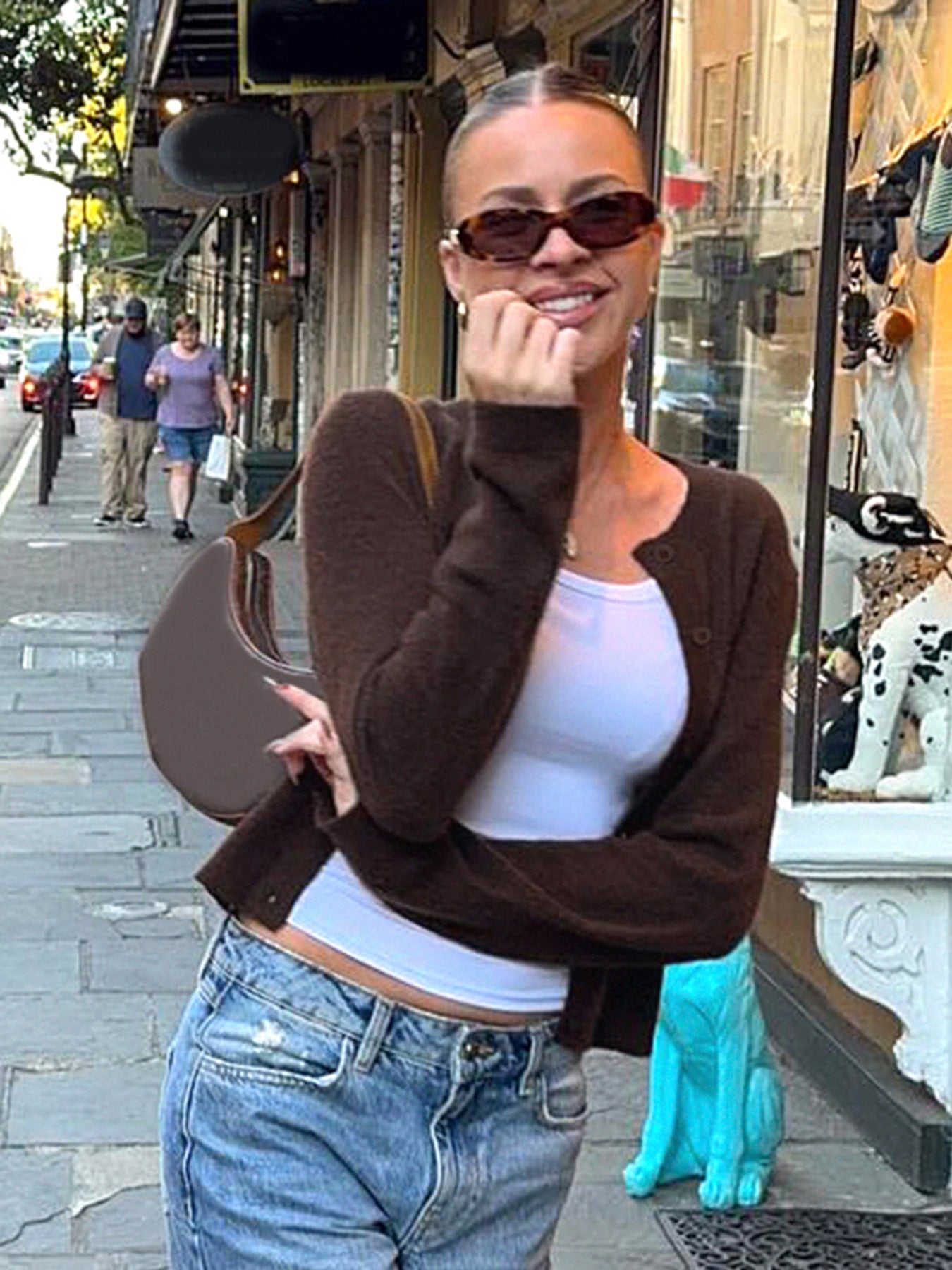 Laylani Buttoned Knit Cardigan [DX1VL1LA]