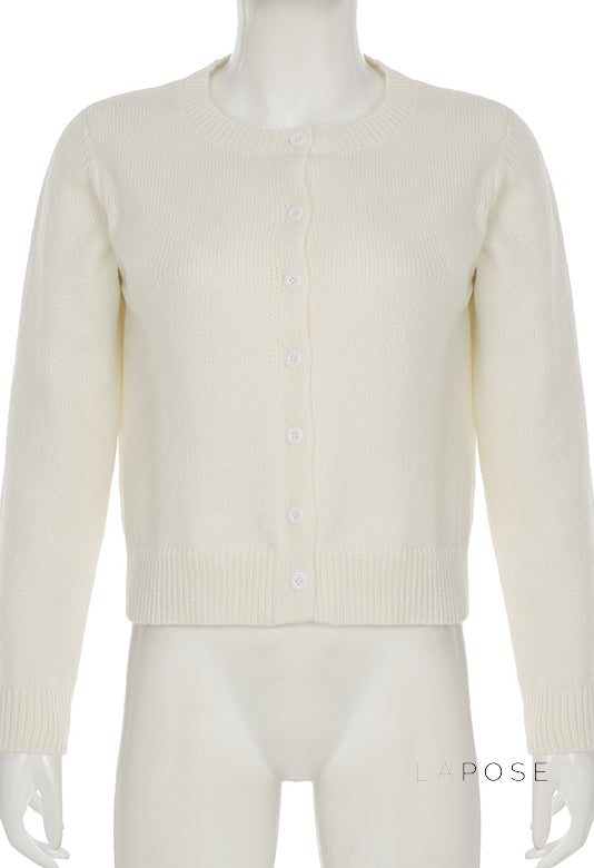 Laylani Buttoned Knit Cardigan [MZHDVXJH]