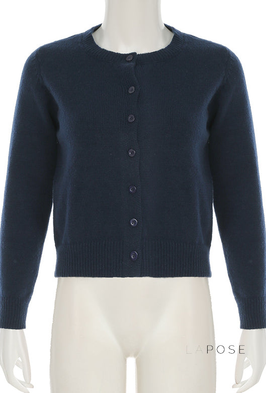 Laylani Buttoned Knit Cardigan [N6590O91]