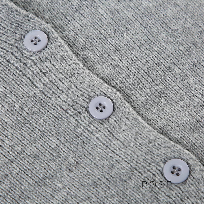 Laylani Buttoned Knit Cardigan [RCLCZ9IK]