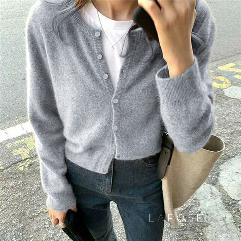 Laylani Buttoned Knit Cardigan [PHWH5ZIF]