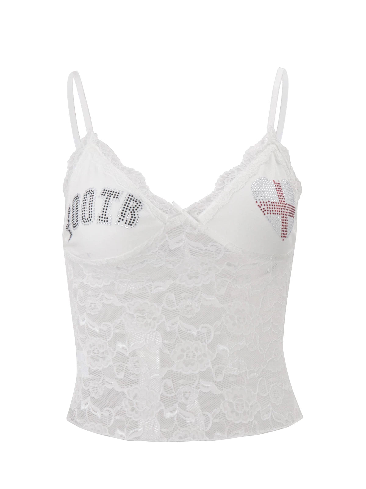 LaPose - Layna Lace Rhinestone Camisole