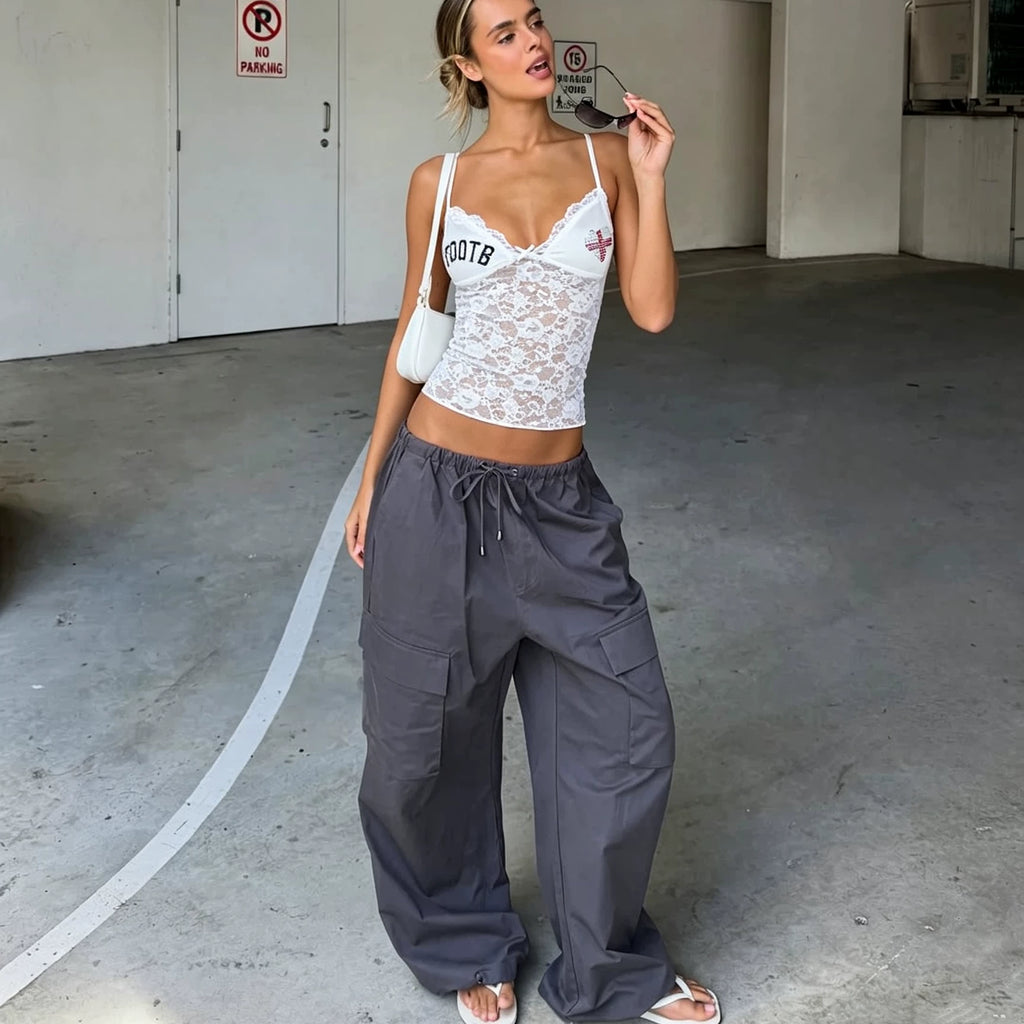 LaPose - Layna Lace Rhinestone Camisole