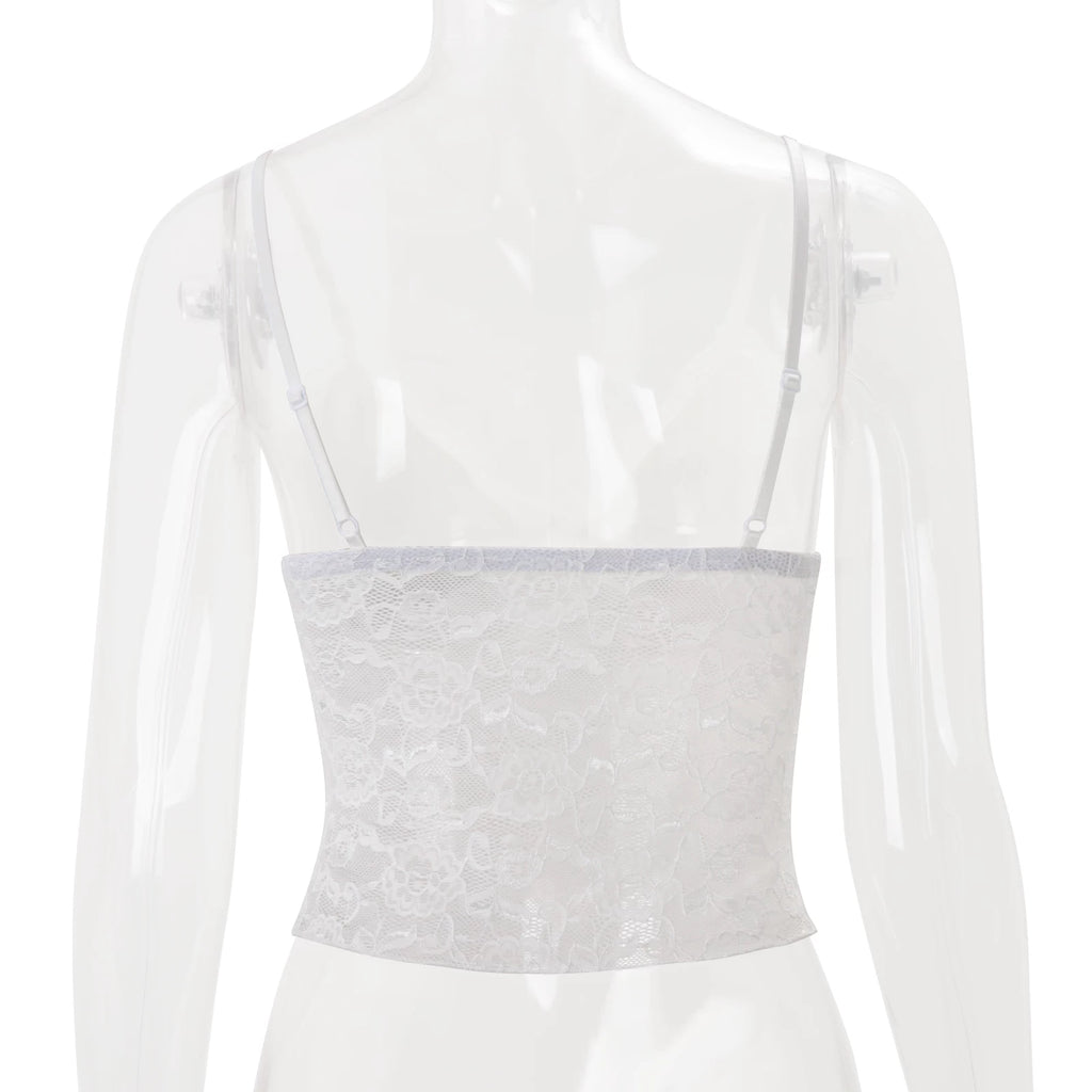 LaPose - Layna Lace Rhinestone Camisole