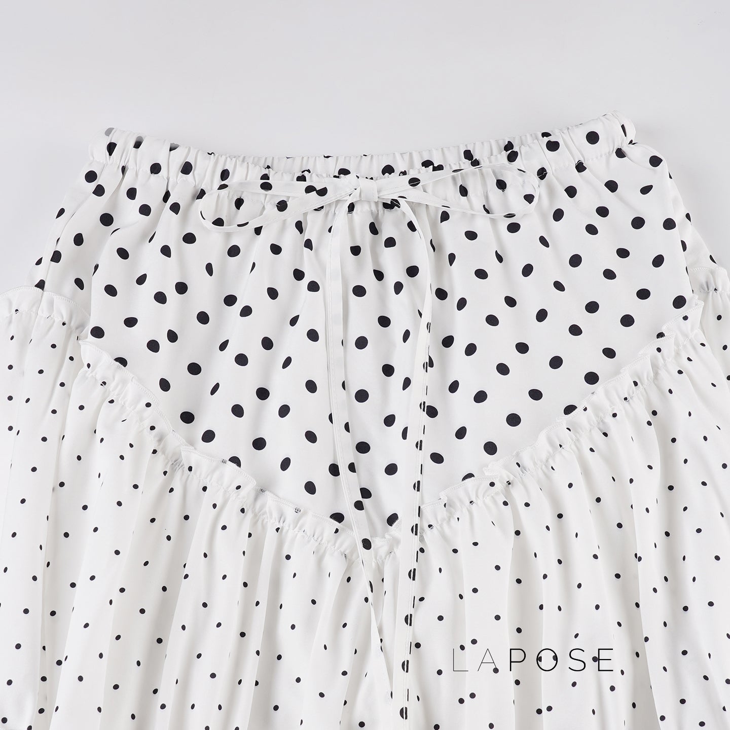 Leeanna Layered Polka Dot Skirt [L0FEPY3B]