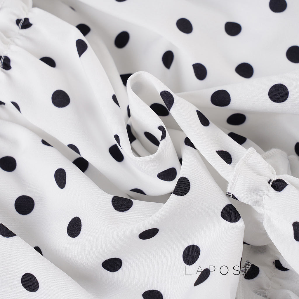 Leeanna Layered Polka Dot Skirt [U3MDHOFY]