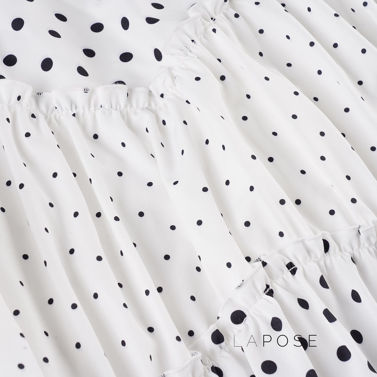 Leeanna Layered Polka Dot Skirt [LPRD57SS]