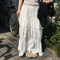 Leeanna Layered Polka Dot Skirt [W2MDX5MS]