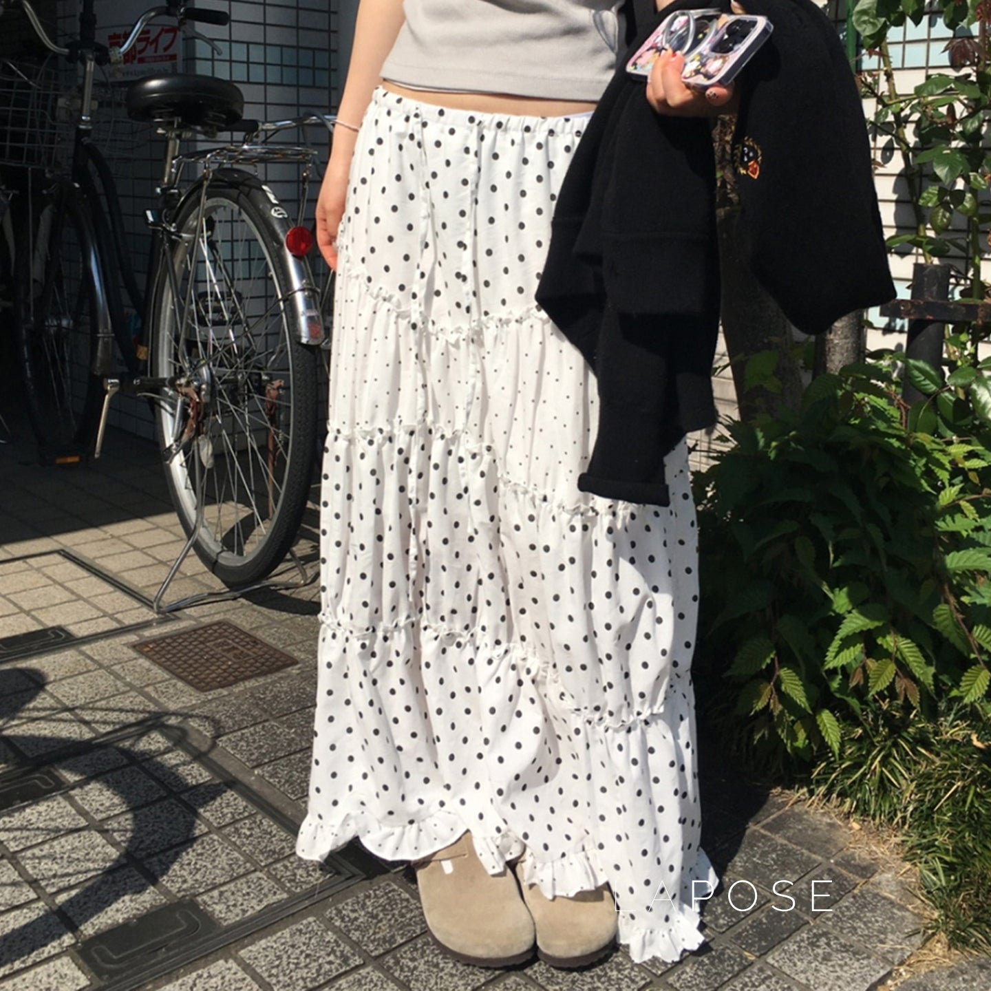 Leeanna Layered Polka Dot Skirt [LP59053E]