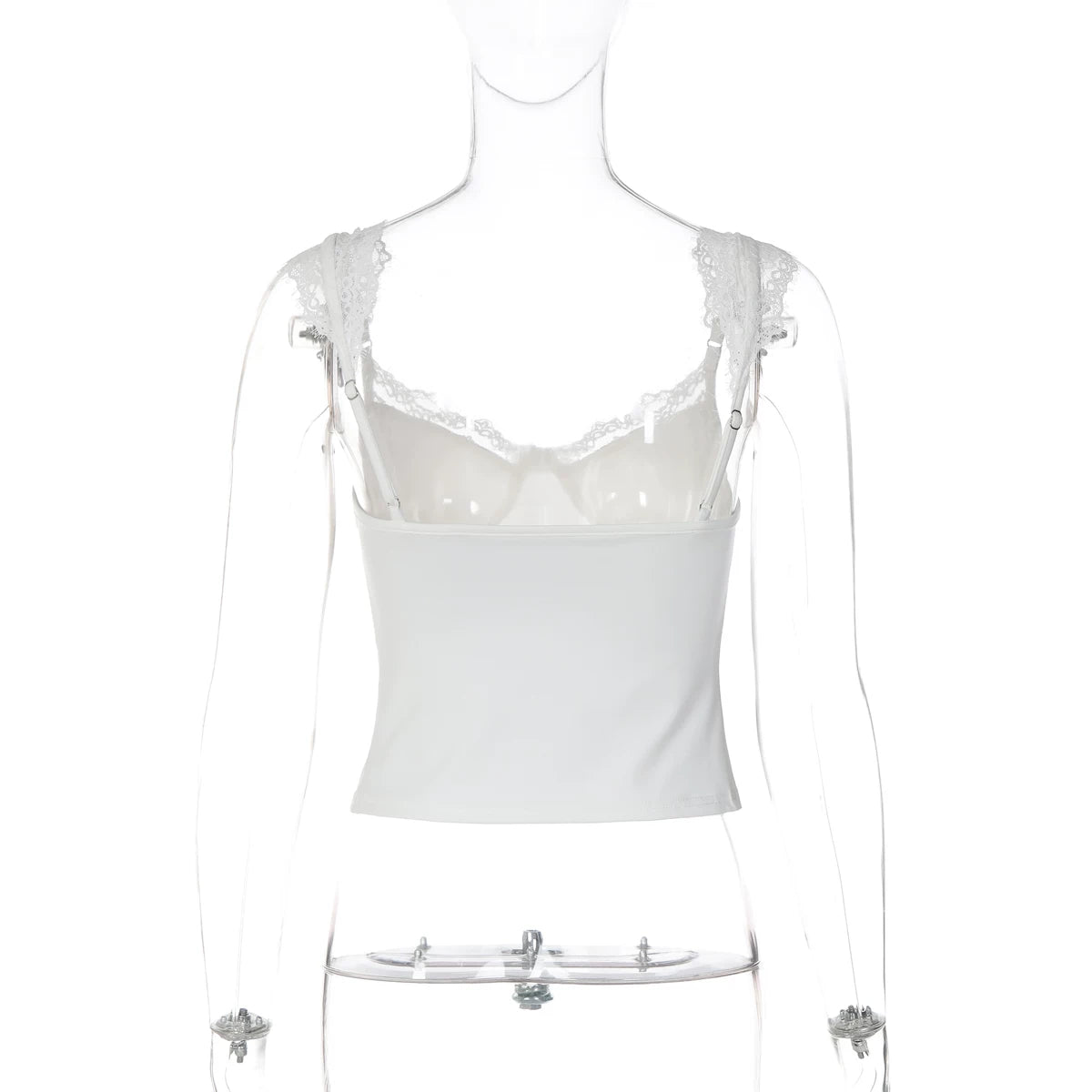 LaPose - Leia Lace Trim Corset Camisole