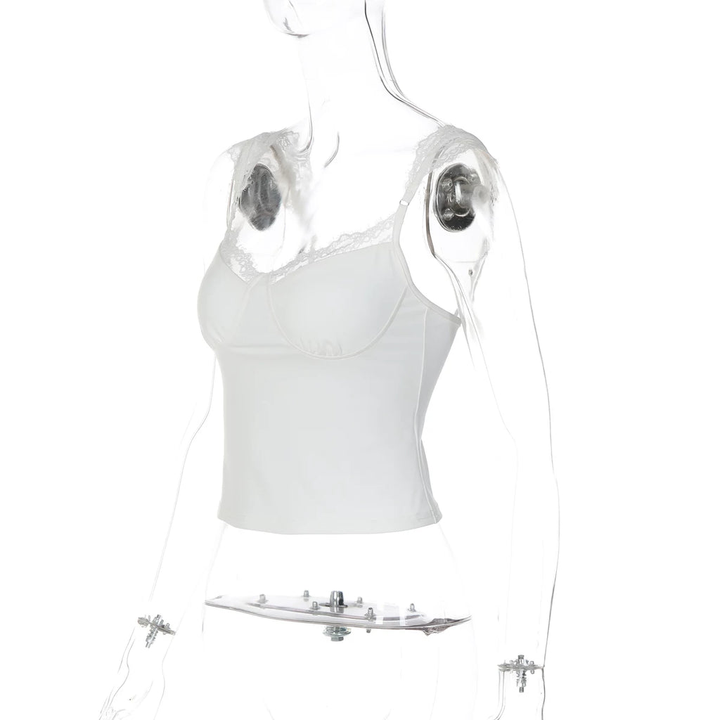 LaPose - Leia Lace Trim Corset Camisole