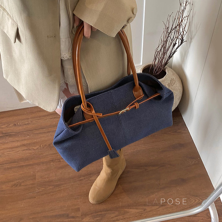 Leiana Colorblock Denim Tote