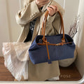 Leiana Colorblock Denim Tote