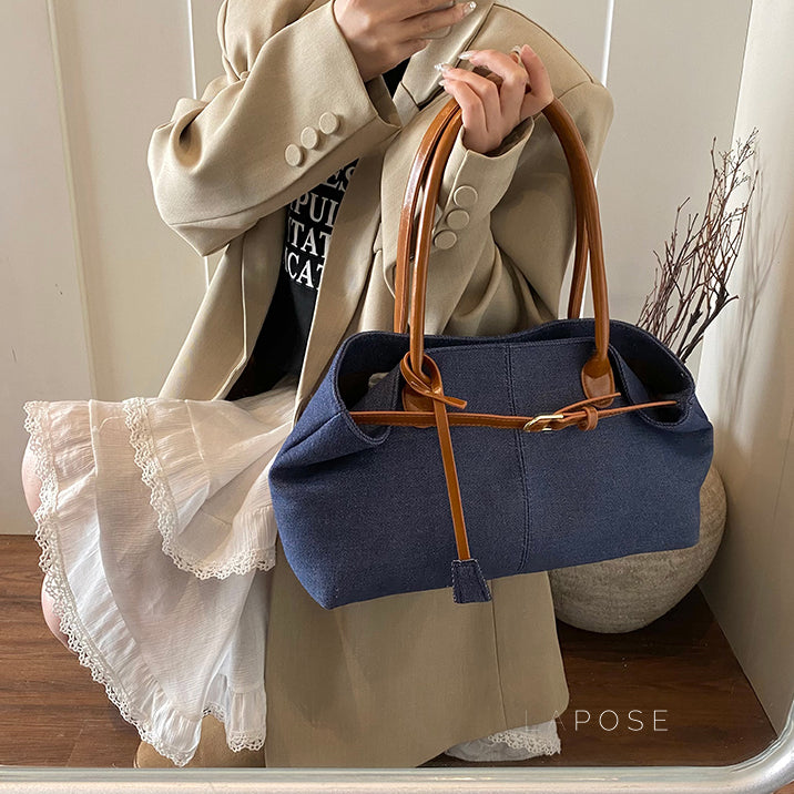 Leiana Colorblock Denim Tote