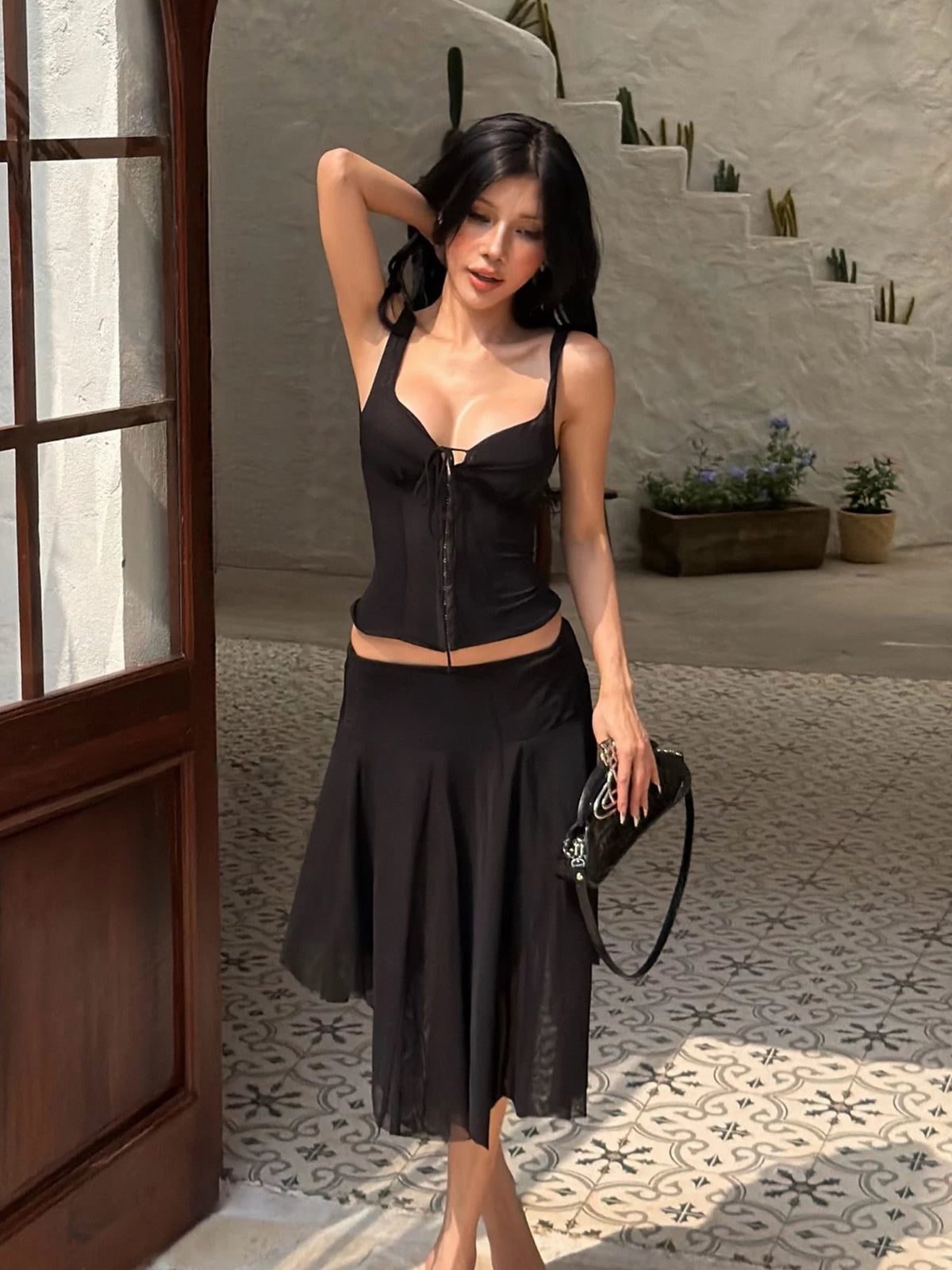 LaPose - Leianna Hook Front Corset Camisole