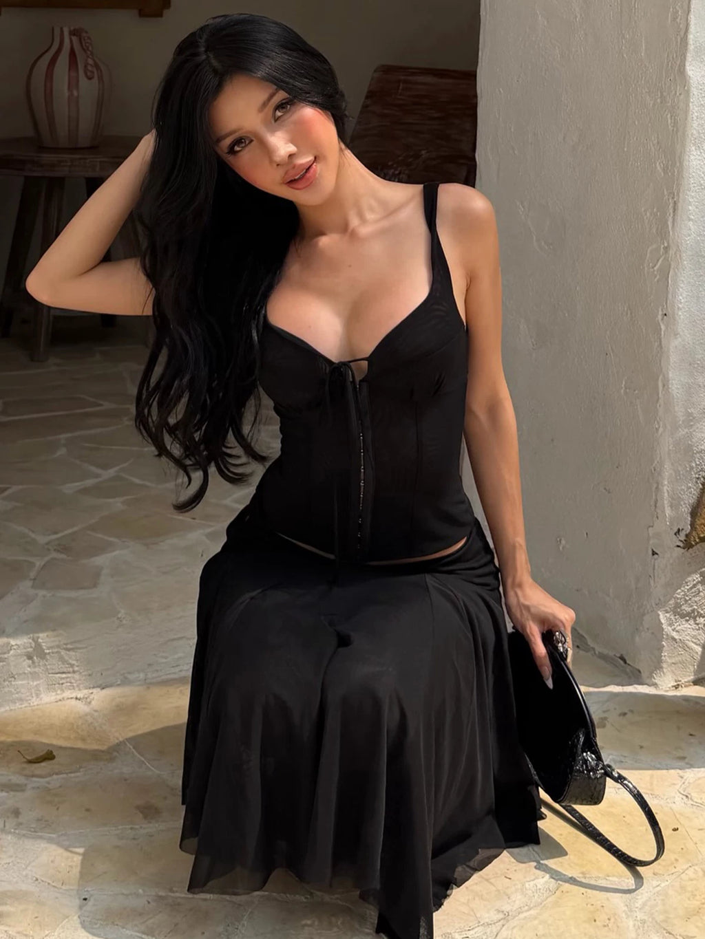 LaPose - Leianna Hook Front Corset Camisole