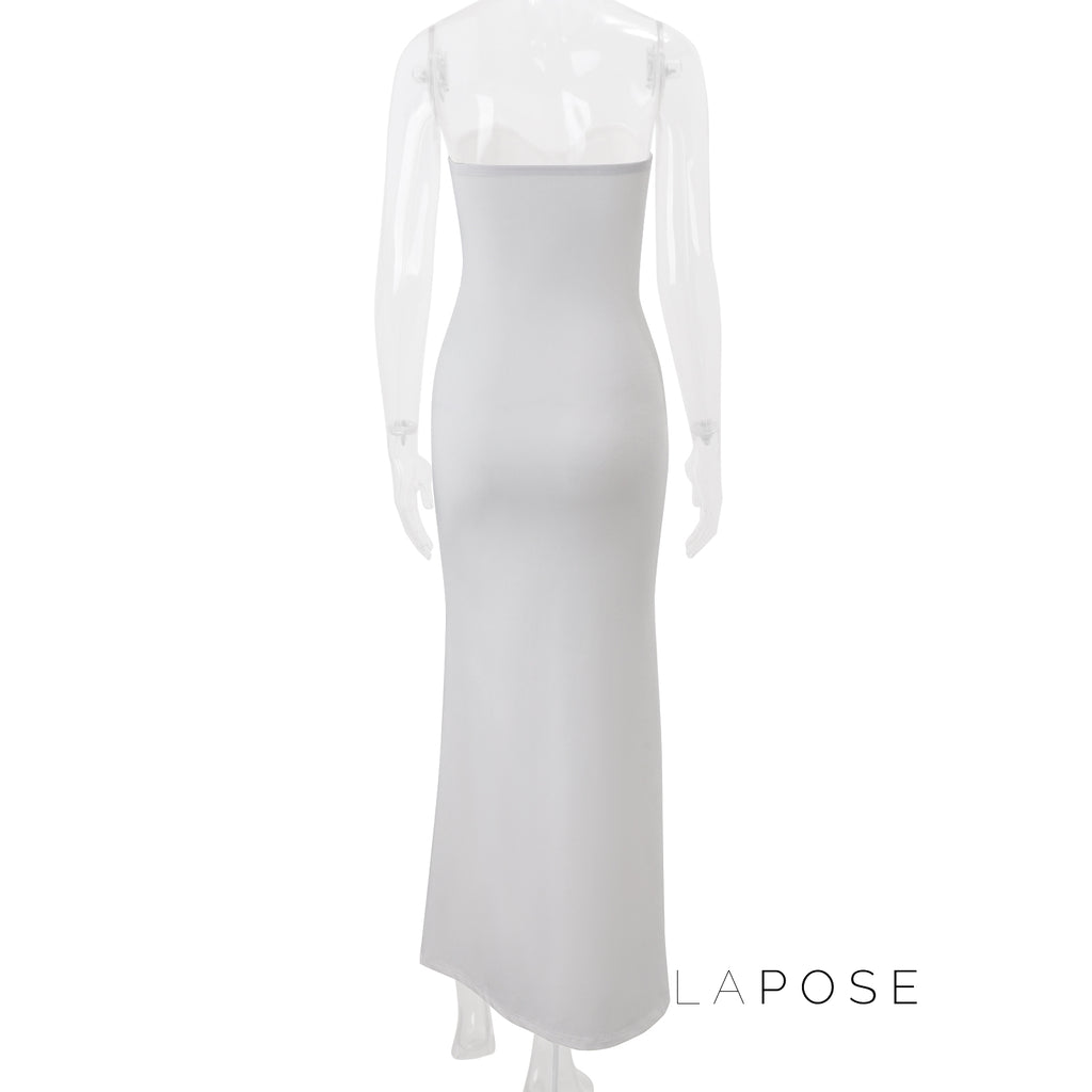Lemon Strapless Sequin Maxi Dress [HL0EREWV]