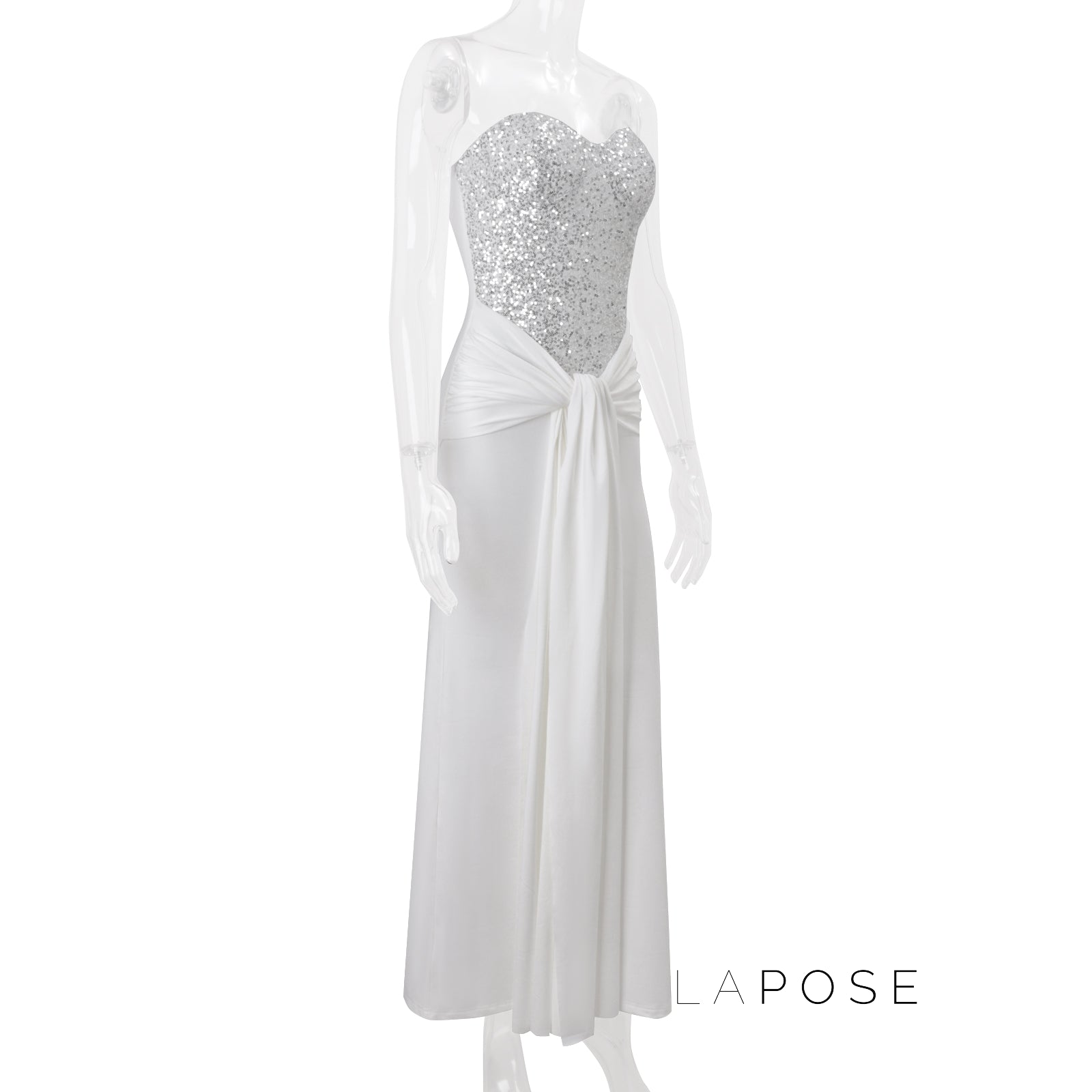 Lemon Strapless Sequin Maxi Dress [8128LMW4]