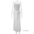 Lemon Strapless Sequin Maxi Dress [H1VMHMGX]