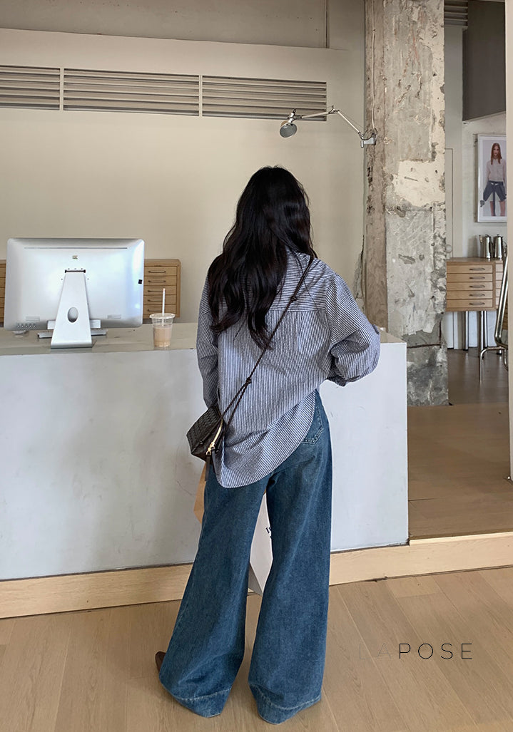 Lemon Wide-Leg Denim Pants [5Z1BRE8U]