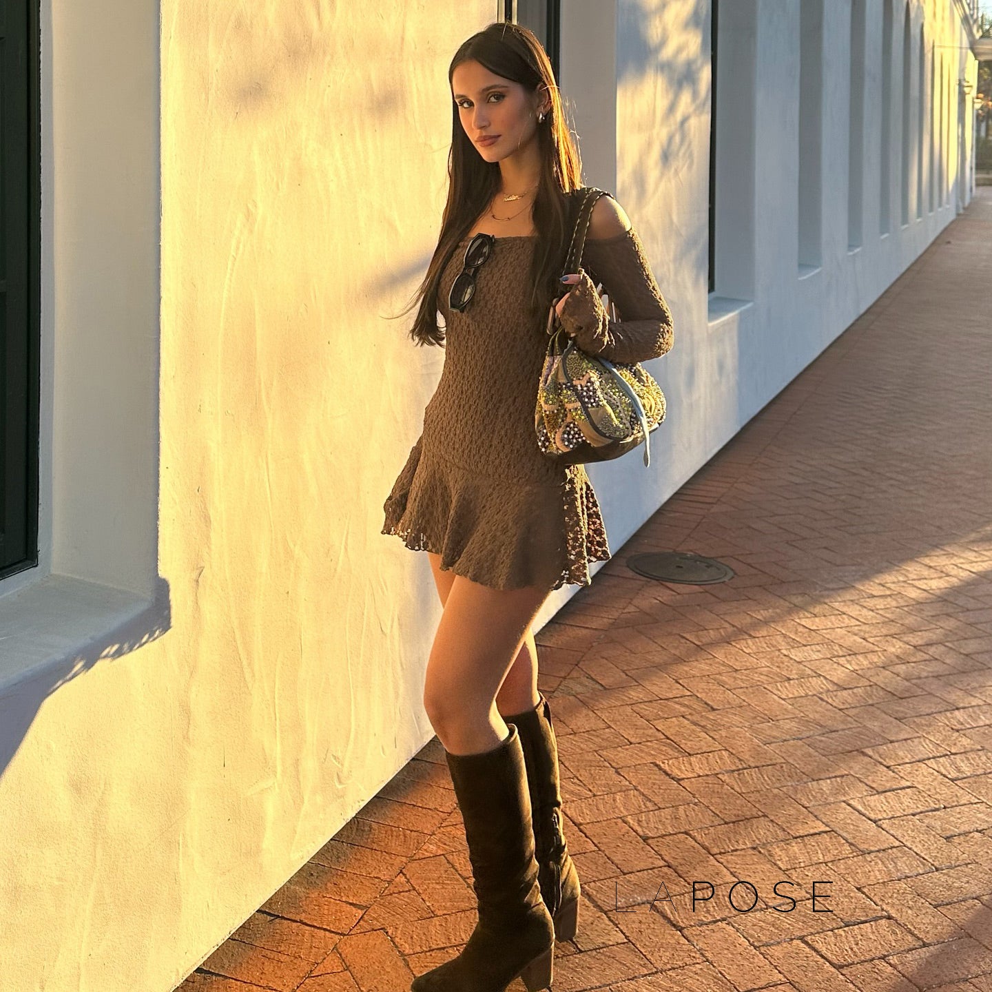 Lennox One-Shoulder Lace Dress [RS1ZAX2N]