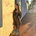 Lennox One-Shoulder Lace Dress [OHB79GAF]